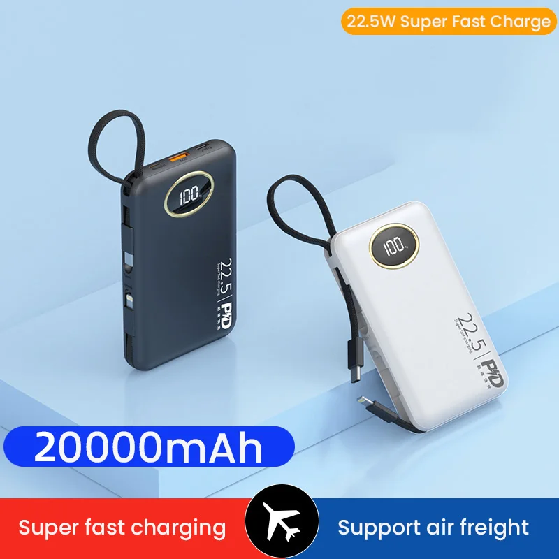 20000mAhPowerBankPortableFastChargingPowerbankBuiltInUSBC