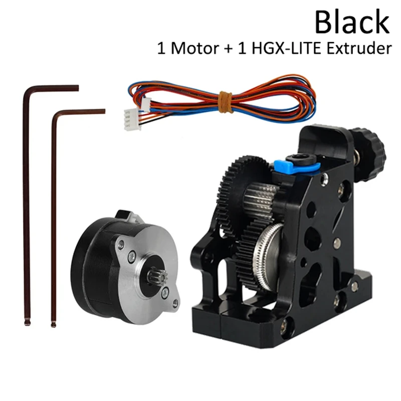 High-Performance Dual Gear Extruder with Hard Steel Reduction Gear & High-Speed Motor