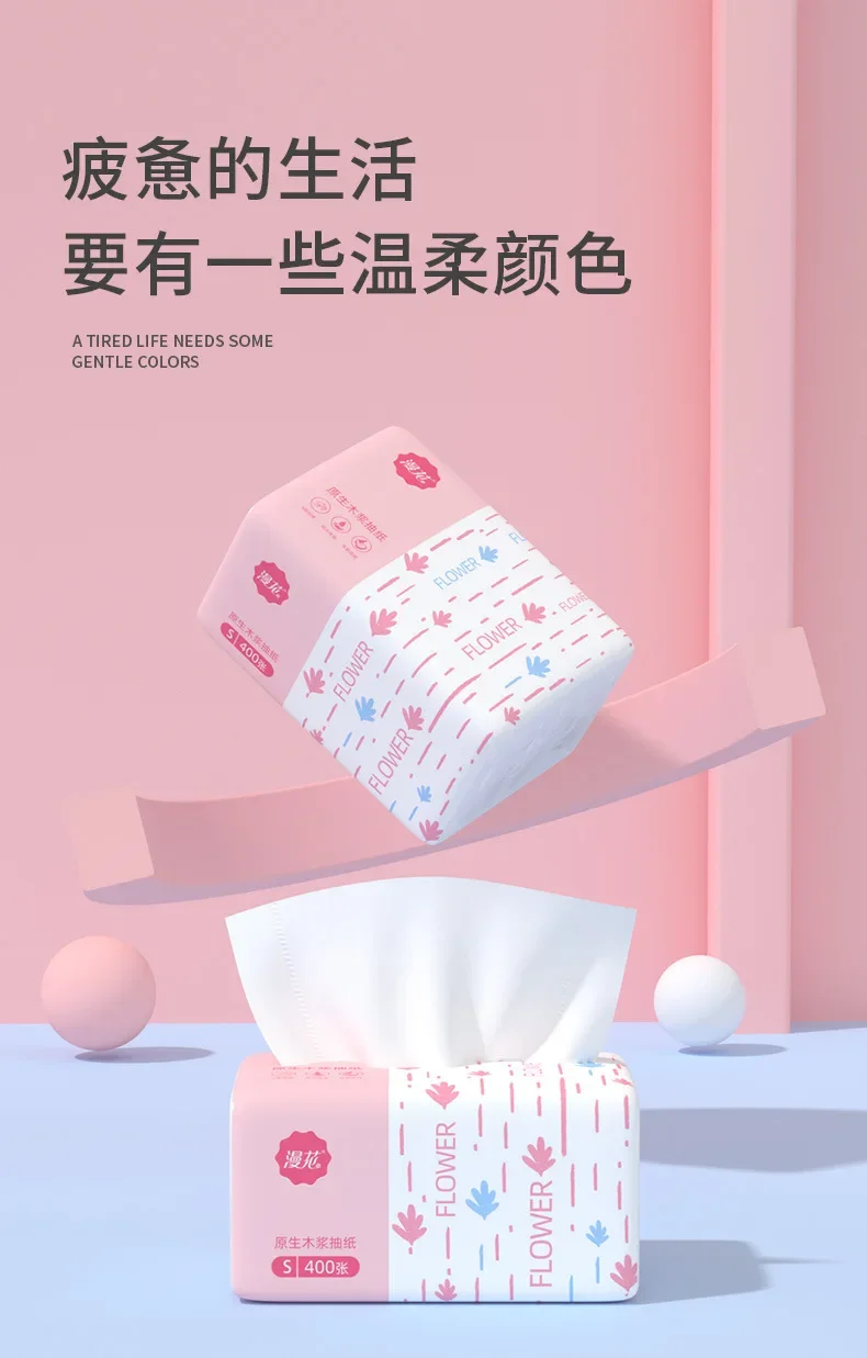 10box Facial Tissues Packs Pocket Paper Napkins Travel Cute Print Thicken 5 Ply for Kid School Travel Camping Office Daily Use