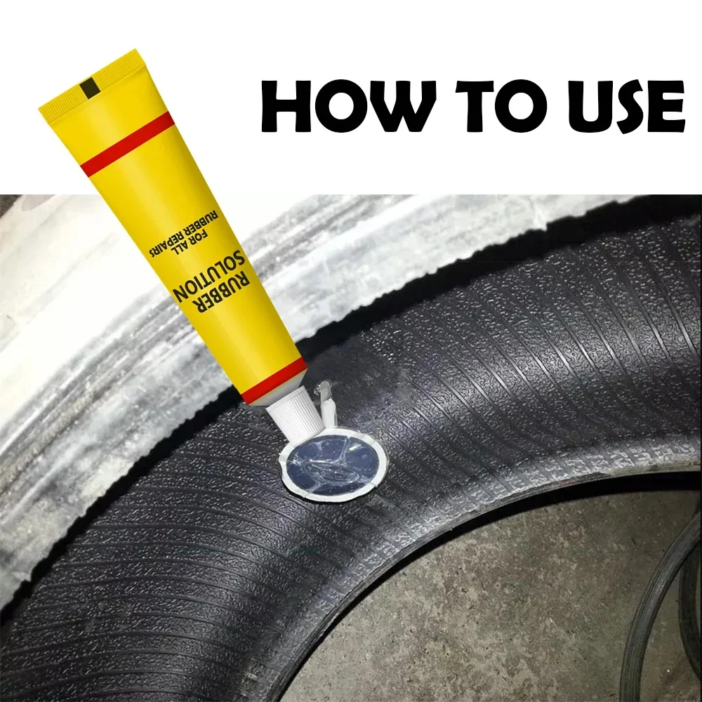 5Pcs Bicycle Repair Glue Bike Tire Repair Tools Bicycle Inner Tube Puncture Cement Rubber Cold Patch Solution tire repair glue