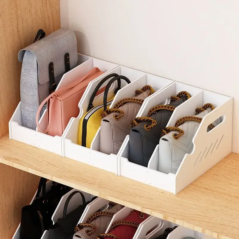 

Men and Women Bag Storage Box Anti-extrusion Sundries File Rack Bedroom Finishing Shelf Organize Accessories Home Wardrobe