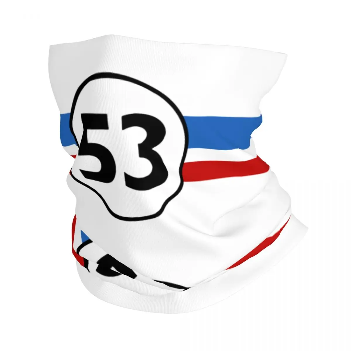 

Классическая бандана Herbie 53, накидка на шею с принтом гоночного автомобиля, круг, Балаклава, шарф, многофункциональная повязка на голову для походов, унисекс, для взрослых