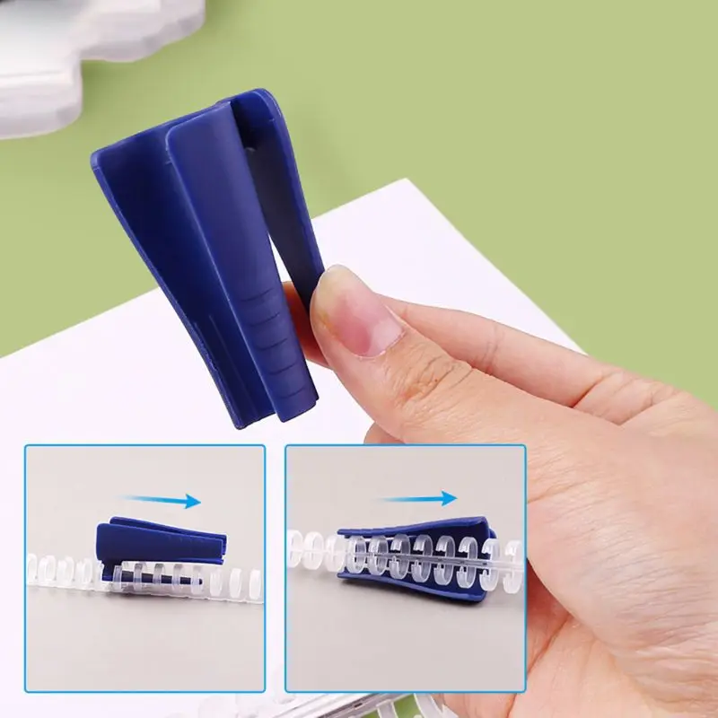 Plastic Loose Leaf Binder Ring Opener for Binding Notebook Paper Book Stationery Office School Supplies R9UA