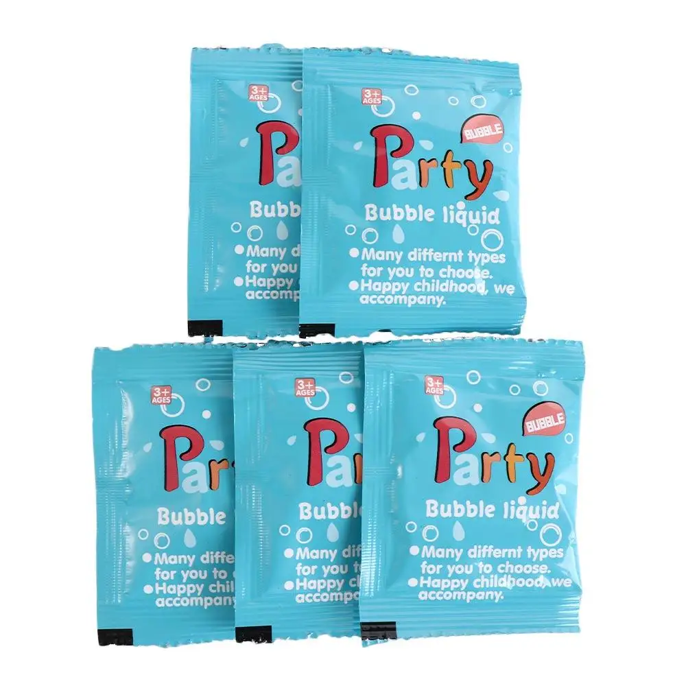 5PCS 10ML Soap Water Bubble Liquid Soap Machine Parts Concentrate Bubble Liquid Just Add Water Refill Solution