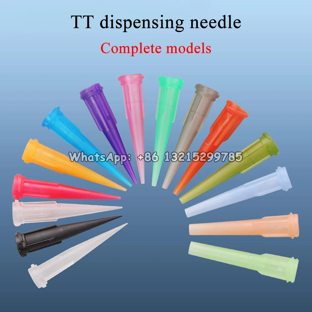 100PCS Plastic Tapered Tips 30mm TT assorted Plastic Conical Nozzle Tapered Needle Liquid Dispenser Dispensing Needle