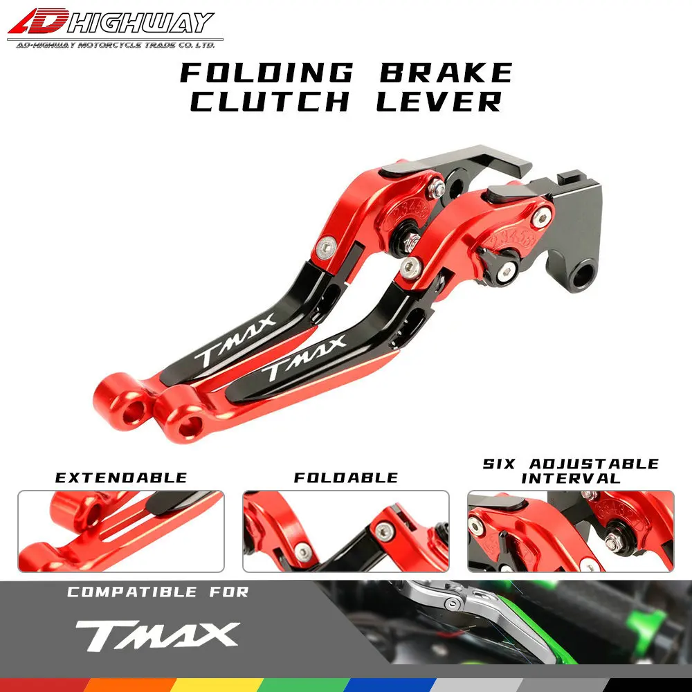 

Adjustable Extendable Folding Brake Clutch Levers For YAMAHA TMAX 530 DX / SX 2012-2019 T-MAX 500 2008-2011 TMAX 560 2020-2021