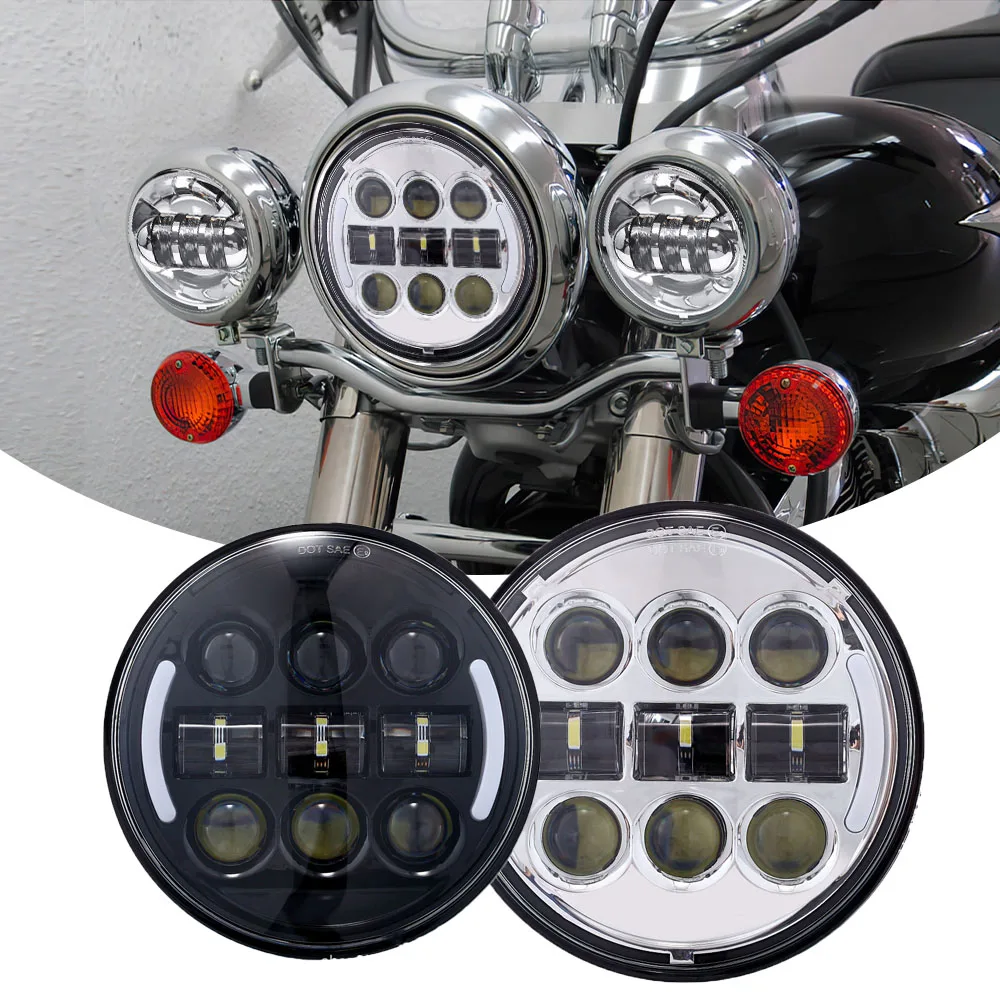 

5.75 inches suitable for Harley headlights led headlights motorcycle modified far and near lights integrated headlights