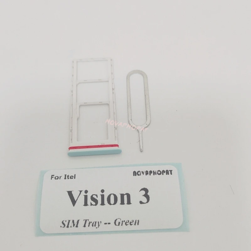 SIM 카드 트레이, SIM 거치대 슬롯 어댑터 리더 핀, Itel Vision 3 S661L S661LP/Itel S17 S661 S661W