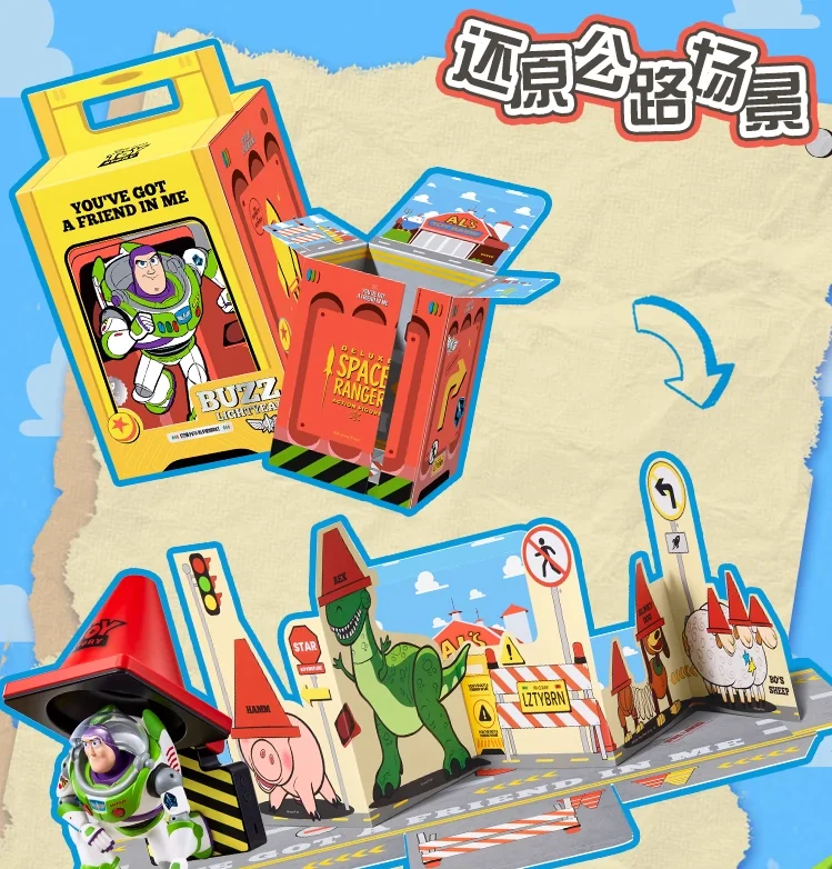 New Disney Buzz Lightyear Roadblock Light Toys Story Series Lighting Anime Cartoon Night Light Collection Toys Modello For Friends