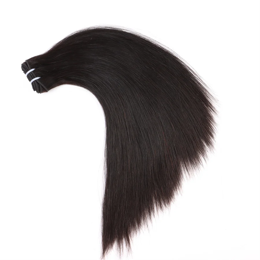 Straight Bundles Human Hair 13A Brazilian Raw Virgin Human Hair Bundles Quick Weave Extension Natural Color for Women