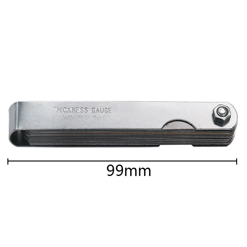 32 Blades Metric Thickness Gage Set Tappet Valve Feeler Gauge Gauges With Brass Measuring Range 0.04mm-0.88mm feeler gauge