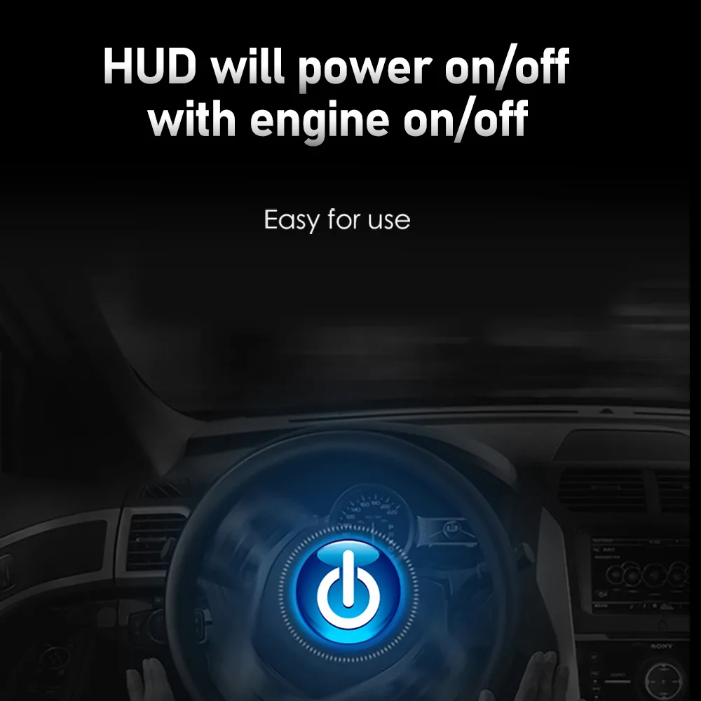 Vjoycar ο ̷ HUD ڵ ڵ ÷  ۲  ׼, OBD2 ӵ, KMH MPH  Ȯ  ڵ