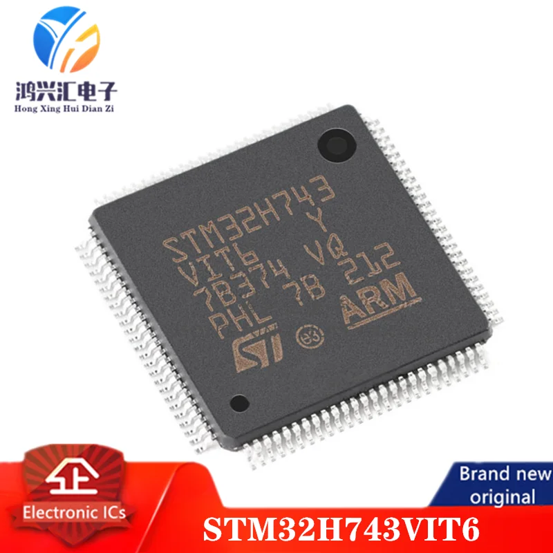 

Новый/оригинальный STM32H743VIT6 MCU 32-битный ARM Cortex M7 RISC 2 Мб Flash 1,8 в/2,5 в/3,3 В 240-контактный LQFP лоток