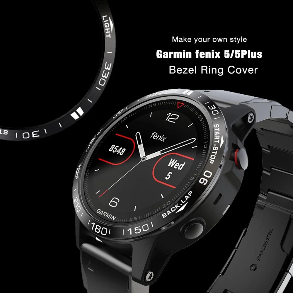 Garmin Fenix ??7 7X Pro Solar 6X 6 Pro 5 5X Plus 베젤 금속 케이스 커버 보호대 용 금속 커버 링 안티 스크래치 액세서리