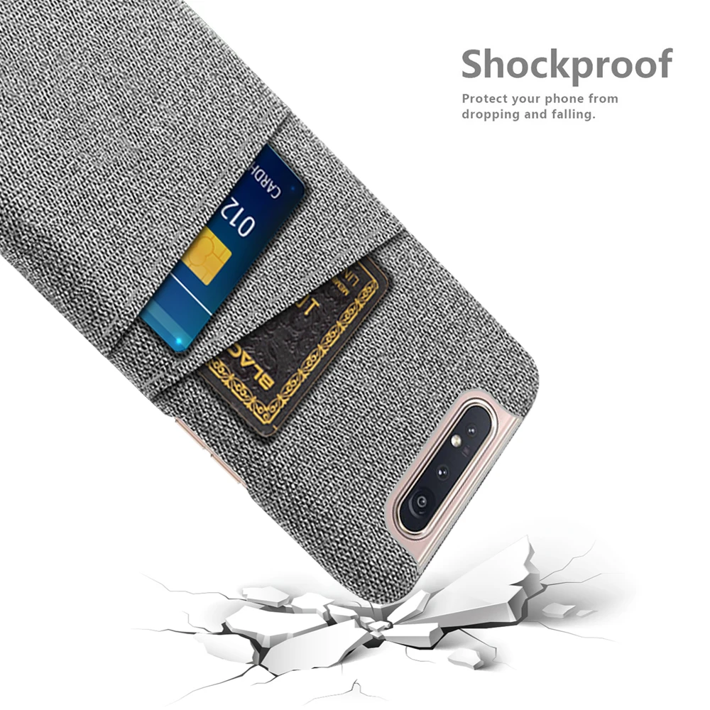 Luxurious Dual Card Fabric Cloth Case