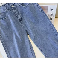 Plus Size Spring Autumn Women's Jeans Pants Hip 114-160 High Waist Casual Loose Flare Jeans Black Blue 5XL 6XL 7XL 8XL 9XL - Image 6