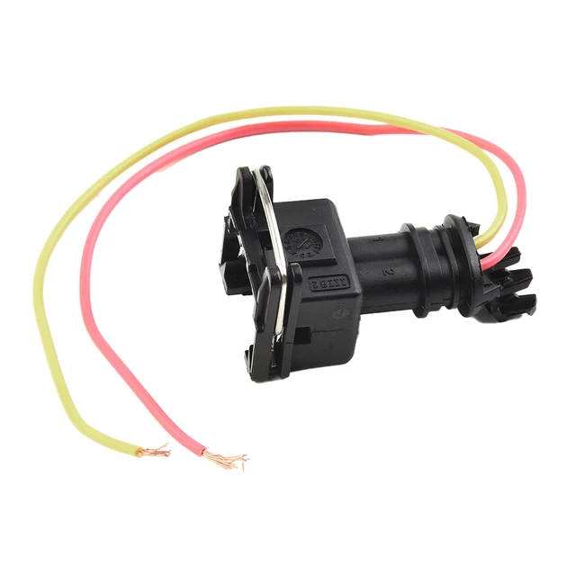 Connecteur De Pompe à Carburant 2 Broches - Pour Chauffage Diesel Webasto/Eberspacher - Pré-câblé 15 Cm - 12V/24V