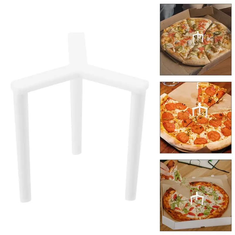 Pizza Saver Stands 200Pcs Reusable Plastic Pizza Serving Stand Tripod Stack For Takeaway Anti Fixed
