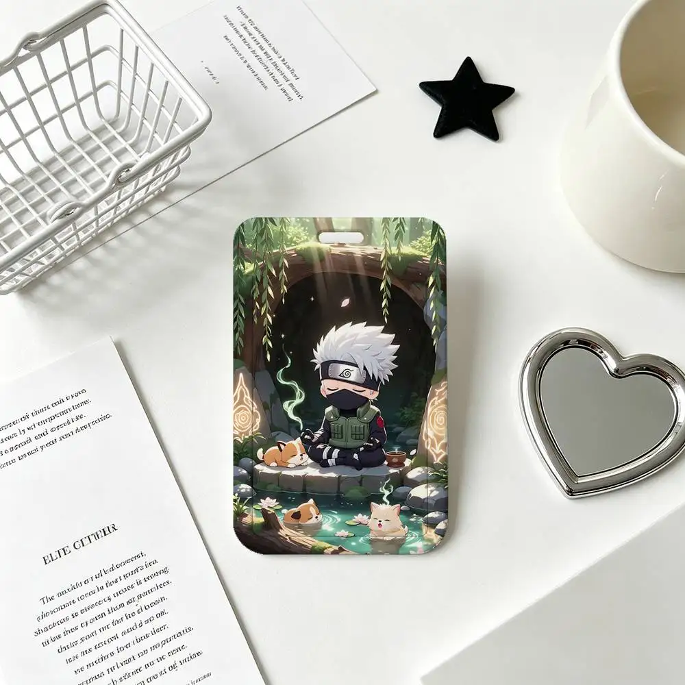 Kakashi Hatake ID Card Holder with Lanyard - Stylish Neck Strap for Business, School, and Events