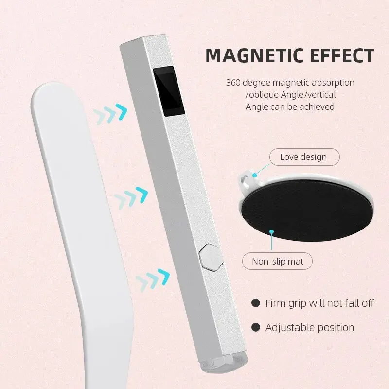 Mini Handheld UV Led Lamp For Nails Portable Rechargeable Nail Dryer For Curing Gel Polish With Display Manicure Machine 3