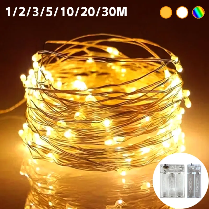 Enchanted Twinkling Copper Wire Fairy Lights