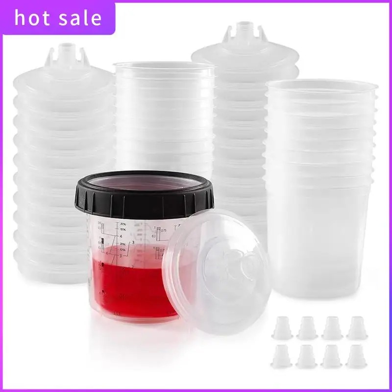 Spray Cup Spray Guncup Liner And Lid System 20 Paint Cup Set Kit 20 Oz (600 Ml) Set
