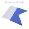 60 X 72 Cm Large Dive Boat Flag Banner Snorkeling Sign Marker Accessories 49x35cm Polyester Diver Down Flag 3