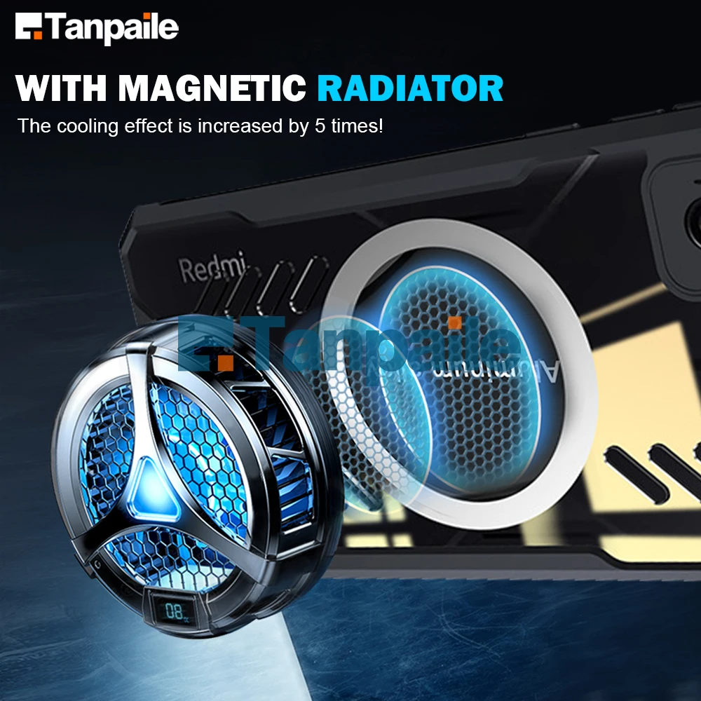 Tanpaile Cooling Magnetic Shockproof Hard Bumper Case with Heat Dissipation