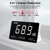 SNDWAY 4 in 1 Decibel Meter Sound Level Meter 30dB to 130dB Audio Noise Monitoring Tester with Temperature Humidity Meter / Time 3
