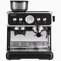 NEW 20Bar Electric Espresso Italian Coffee Maker Machine with Grinder Milk Frother Home Latté Cappuccino Capsule Barsetto BAE02S 1