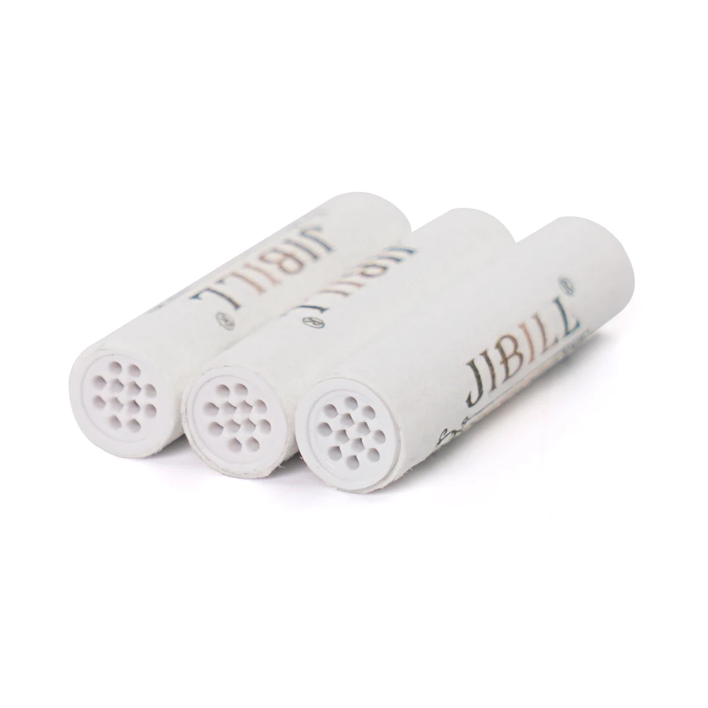 50/250 Pieces Tobacco Pipe Filters 9mm Smoking Pipe Activated Carbon Filter Tips Smoking Accessories OD 8mm length 35mm 4