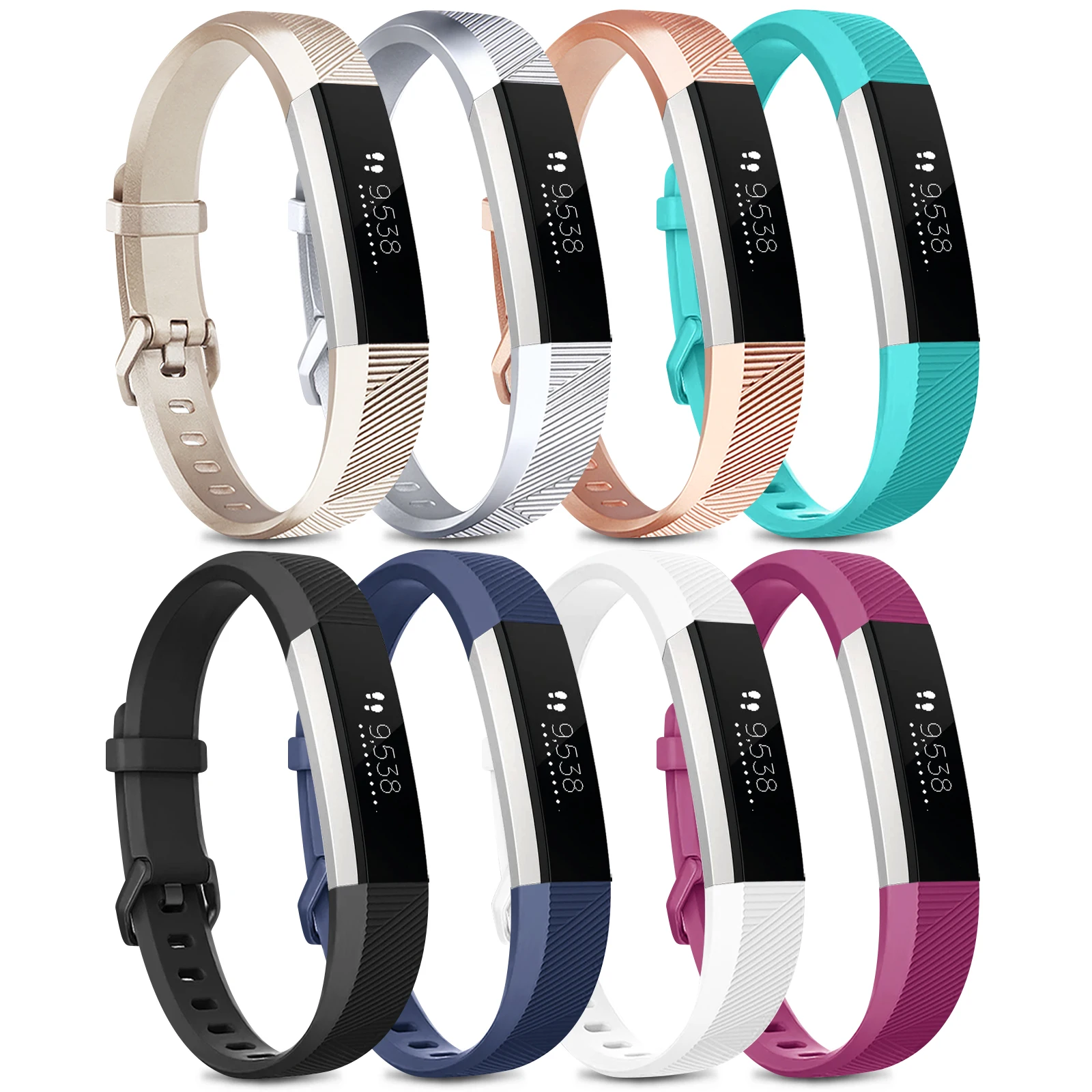 8pcs/6pcs/3pcs Soft Silicone Adjustable For Fitbit Alta Hr Band Wristband Strap Bracelet For Alta Bracelet Watchband Watchbands -