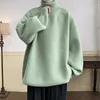 Autumn Winter Loose Casual Turtleneck Sweater Men Fashion Knitted Pullovers Men Solid Color Warm Harajuku Knitting Sweaters Man 1