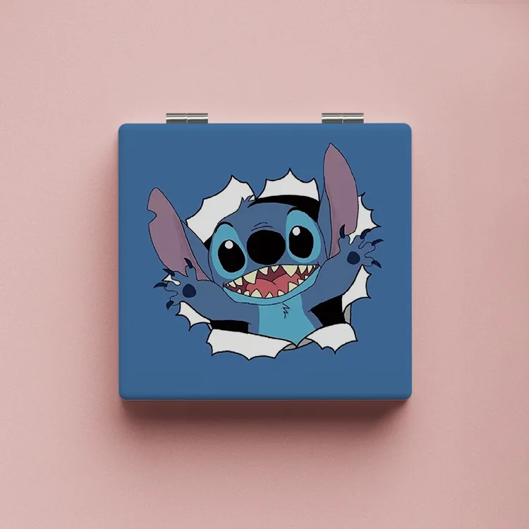 Disney Lilo&Stitch Makeup Mirror Portable Foldable Girl Cartoon Stitch Print