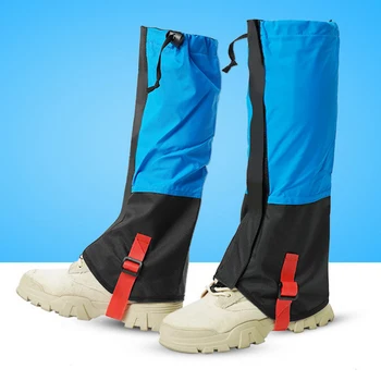 1 Pair Waterproof Outdoor Ski Gaiters For Kids Hiking Snow Cycling Climbing Hunting Legging Gaiters Winter Leg Ankle Warmmers 5