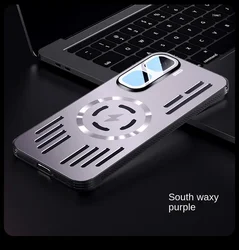 Aluminium Alloy Metal Heat Dissipation Shockproof Case for Vivo iQOO Neo10 Pro+ (China) (Purple)