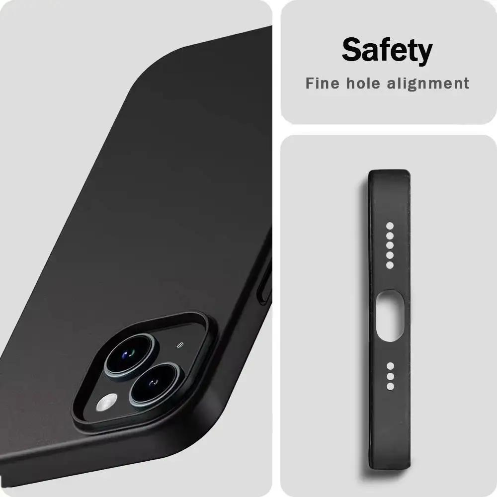 Sleek Black Soft Shell Phone Case