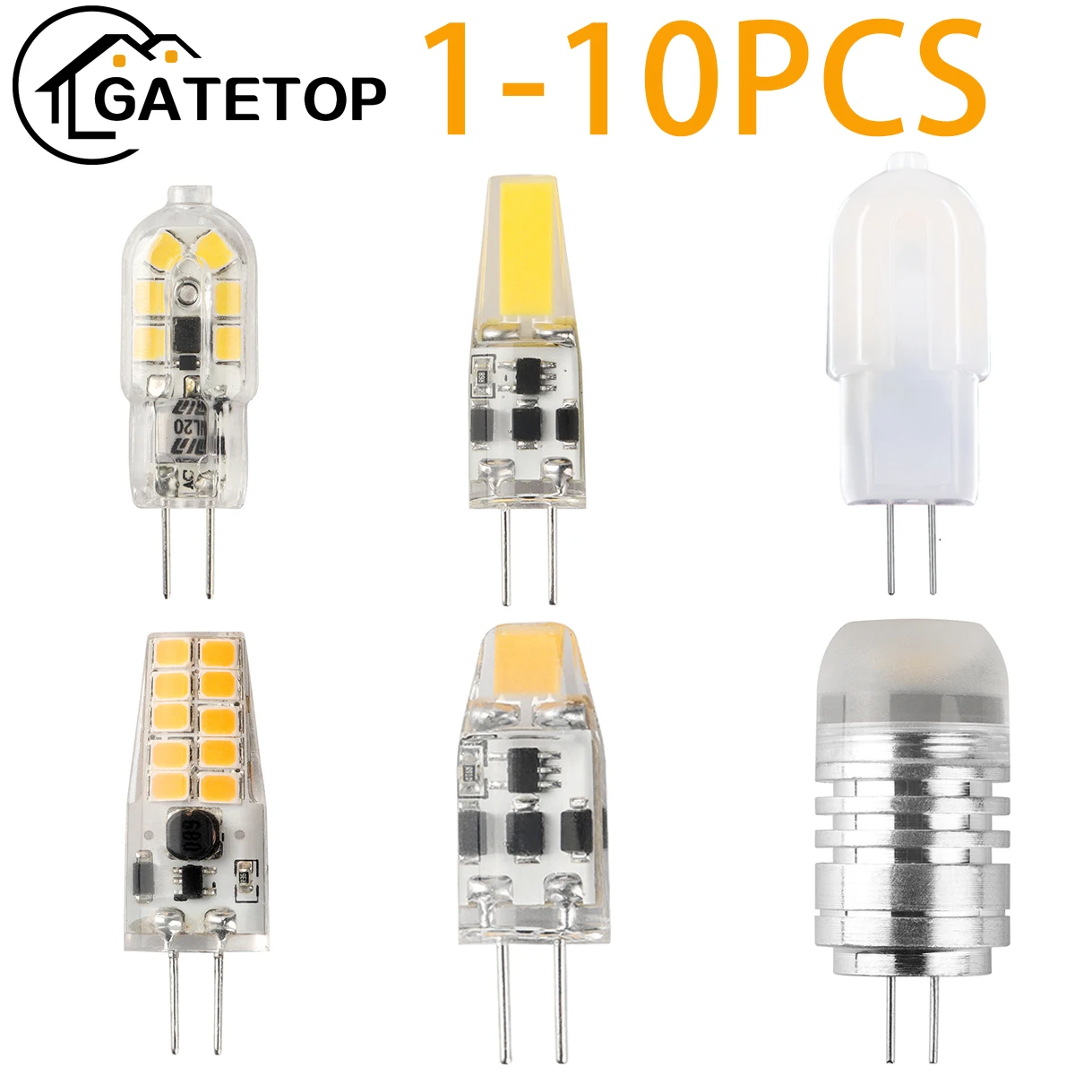 

1-10PCS New Mini G4 12V LED Lamp Dimmable 3W COB Bulb AC DC 12V Lampada COB 360 Beam Lampada G4 COB Lights Replace Halogen