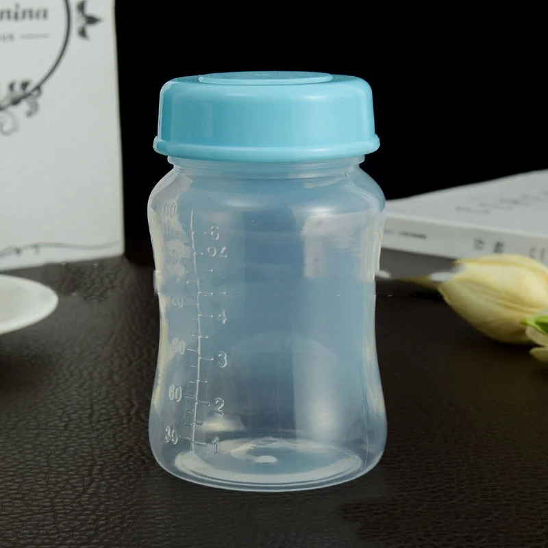 Wide Neck Breast Milk Storage Bottles 180ml Newborn Baby Breast Milk Freezer Fresh Cup BPA Free Portable Baby Bottles
