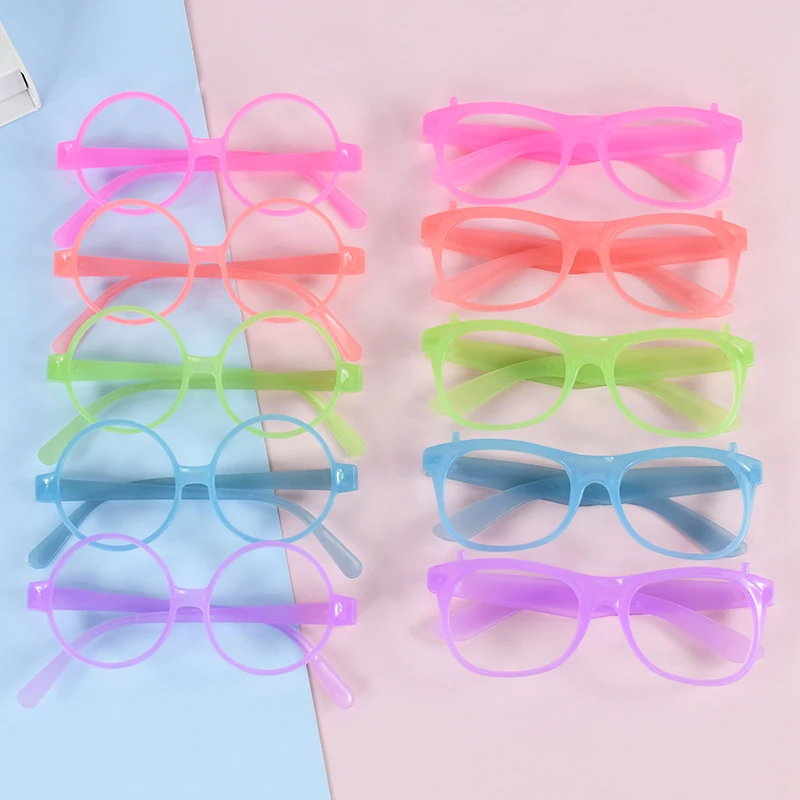 Glow in The Dark Glasses 5pcs Kids Birthday Party Favors Neon Party Decoration Supplies Christmas Wedding Luminous Props Gifts glow sunglasses glow glasses birthday party decorations