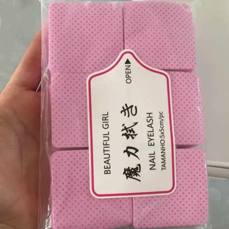 300/600/900Pcs No Lint Cotton Pads Manicure Nail Polish Remover Nail Cleaning Pad for Women Nail Polish Remover Nail Cotton Pads