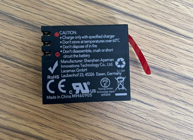 Batteria Per Action Cam SJ4000 SJ5000 M10 - 3.7V 900mAh Litio Originale | Ricambio Per Fotocamera Sportiva - Foto 4