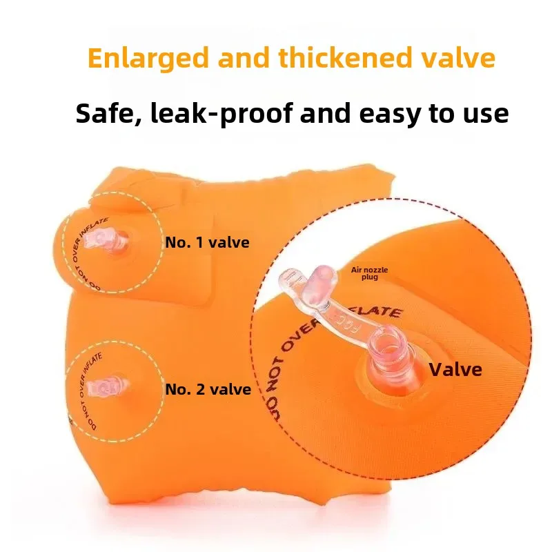 Thickened Swimming Arm Ring for Children Large Floatation Upgraded Air Mouth Float Sleeve Life Saving Circle Sports Entertainmen