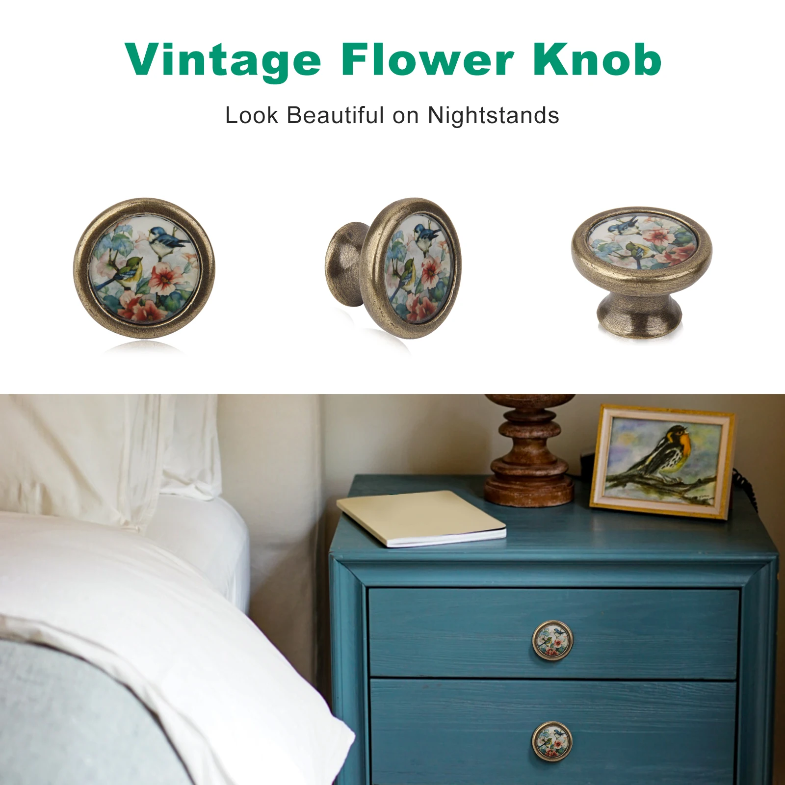 DECORITEN 15 Pack Cabinet Knobs, Gold Kitchen Handles For Cabinets And