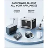 Sonic 2200W Portable Power Station, 2200Wh Backup Battery Solar Generator with 4 x AC Outlets 2200W (3300W Peak) 5
