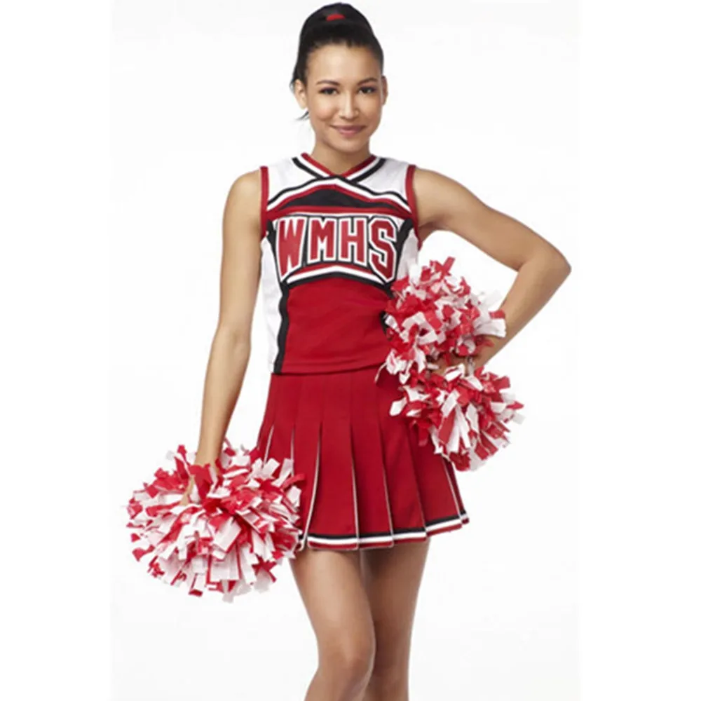 Female Cheerleading Uniform Cheerleader Dance Costume Halter Neck
