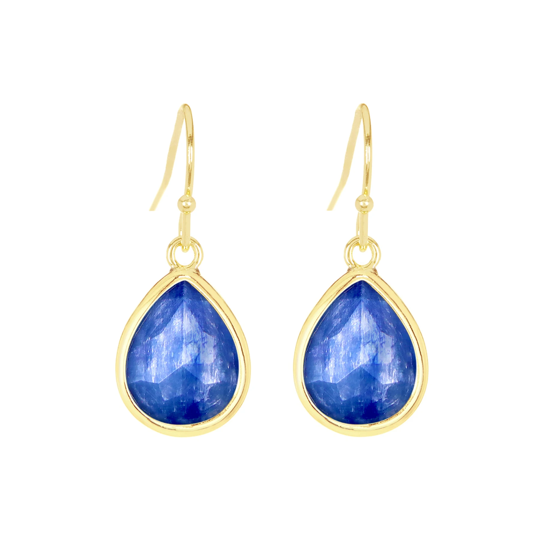 

Kyanite Fancy Cut Teardrop Earrings Gemstone Earrings For Women