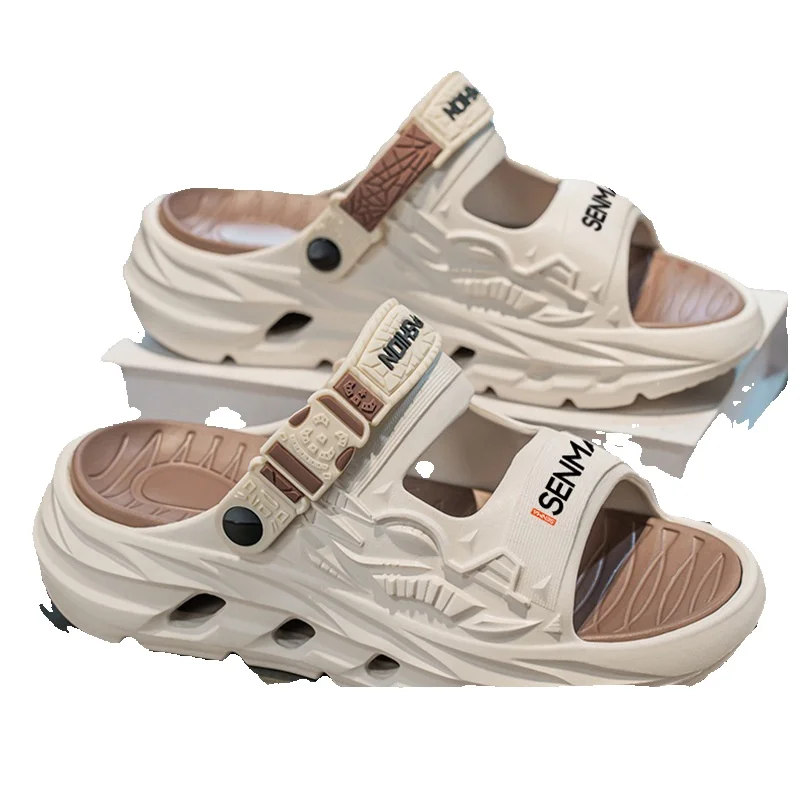 Unbeatable Quality Semir Slippers Men In Summer, Non Slip Odor Proof Sports Dual-use Driving Sandals For Men, Height Increasing And Water_voghion.com