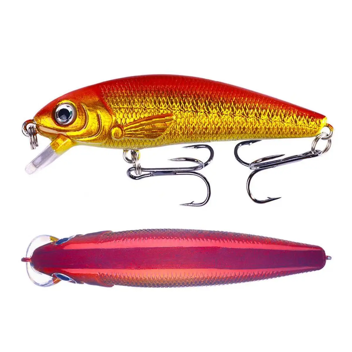 1pc Fishing Lure Minnow 7.5/8g Topwater Artificial Bait 3D Eyes Plastic Wobblers Tackle Pesca Far-casting Magnet System