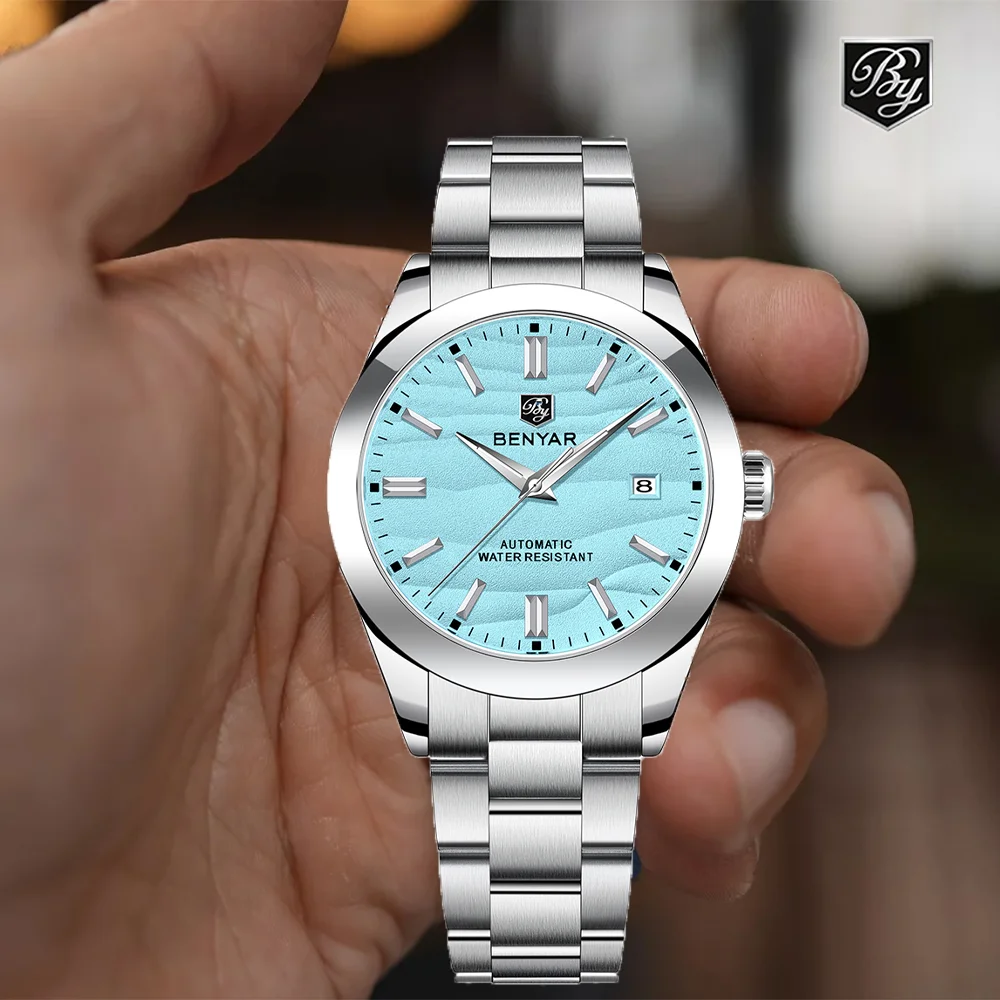 BENYAR 2024 Sand Road Hot Selling 40MM Mechanical Watch 316L